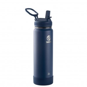 Takeya 24 oz Actives Water Bottle Azul Marino Azules | CO0000082