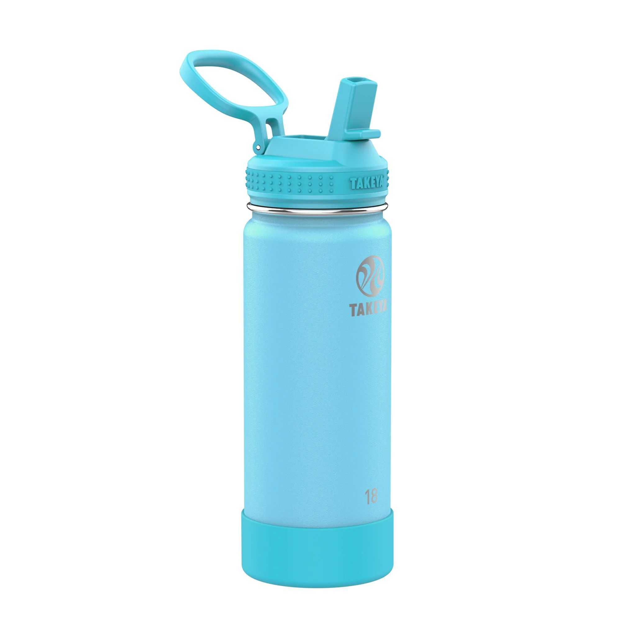 Takeya 18 oz Actives Kids Glow In The Dark Water Bottle Azules | CO0000188