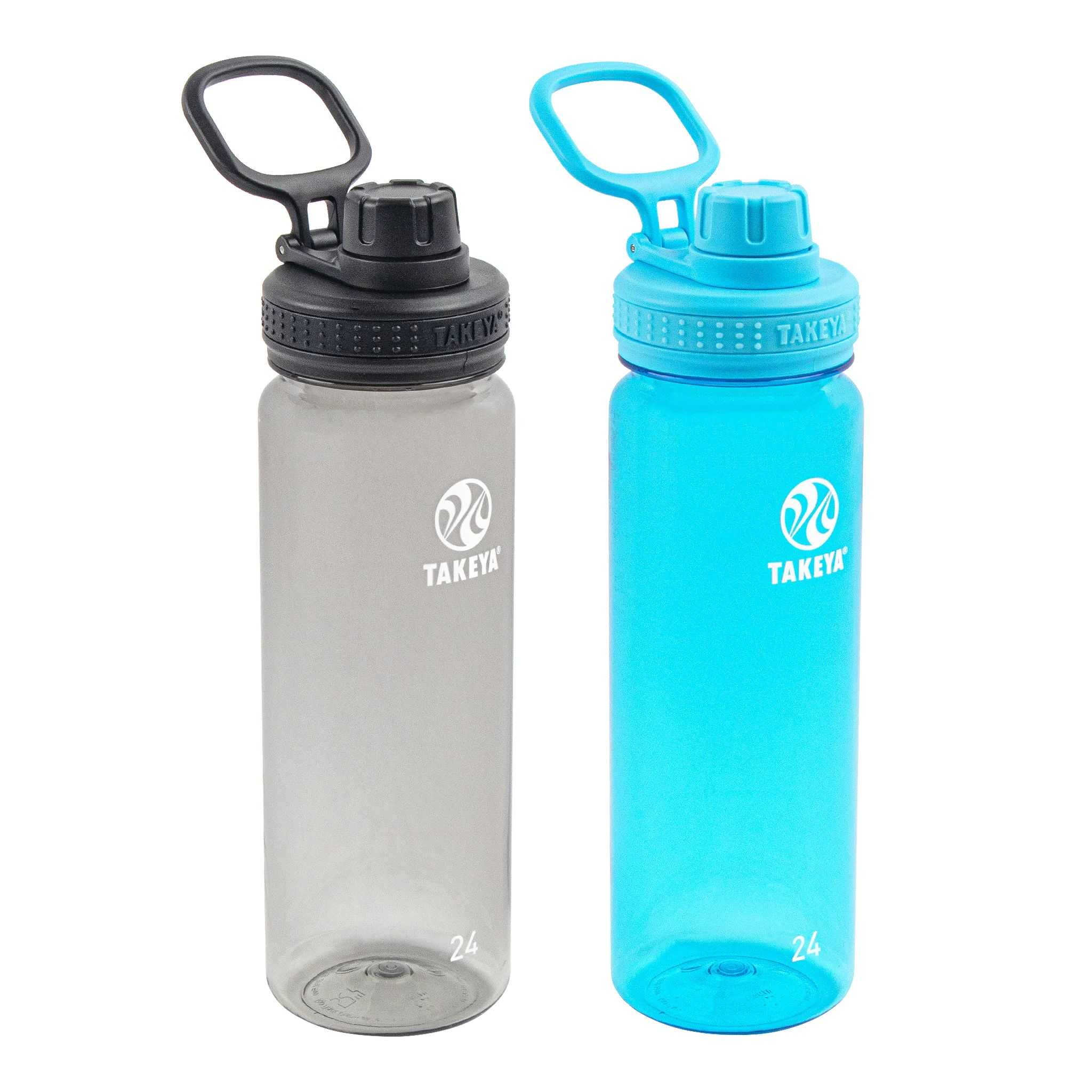 Takeya 24 oz Tritan Water Bottle Two Pack Negras Azules | CO0000143