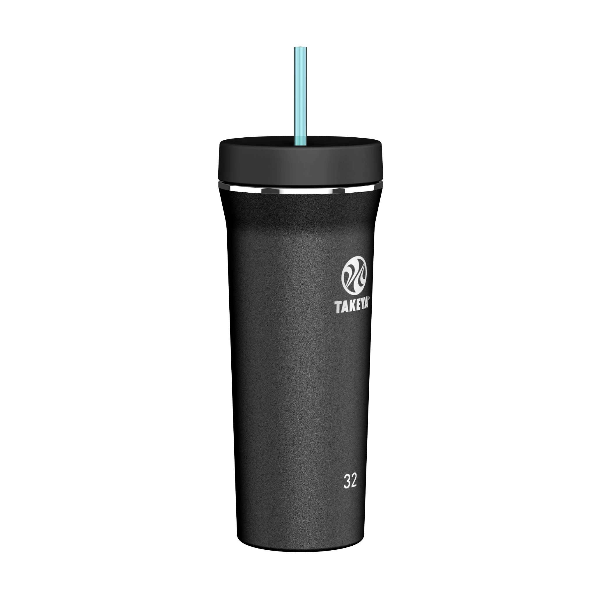 Takeya 32 oz Straw Tumbler Negras | CO0000122