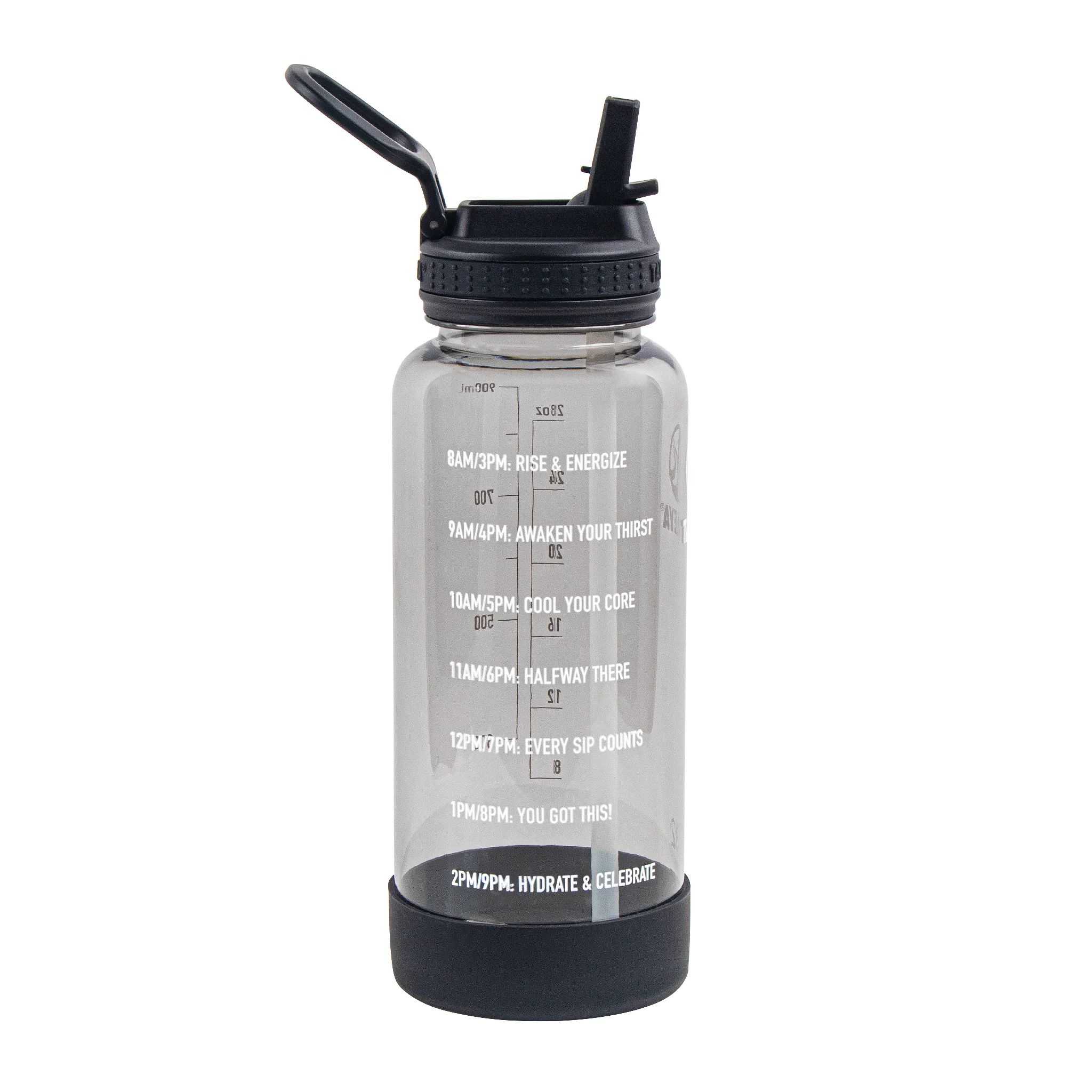 Takeya 32 oz Tritan Motivational Water Bottle Negras | CO0000136