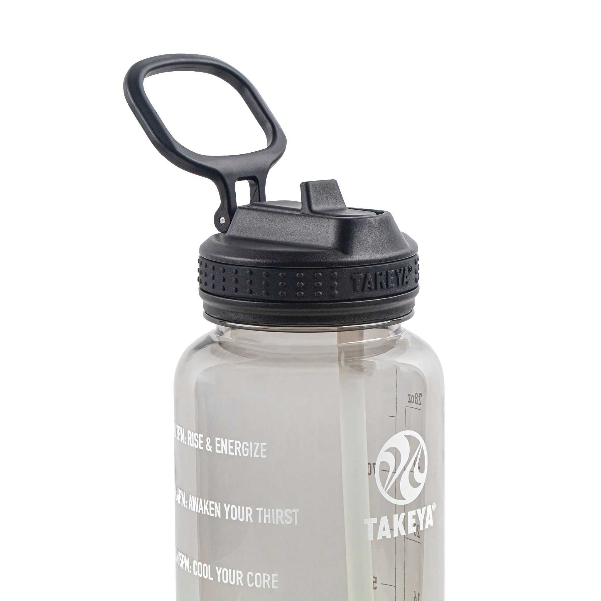 Takeya 32 oz Tritan Motivational Water Bottle Negras | CO0000136