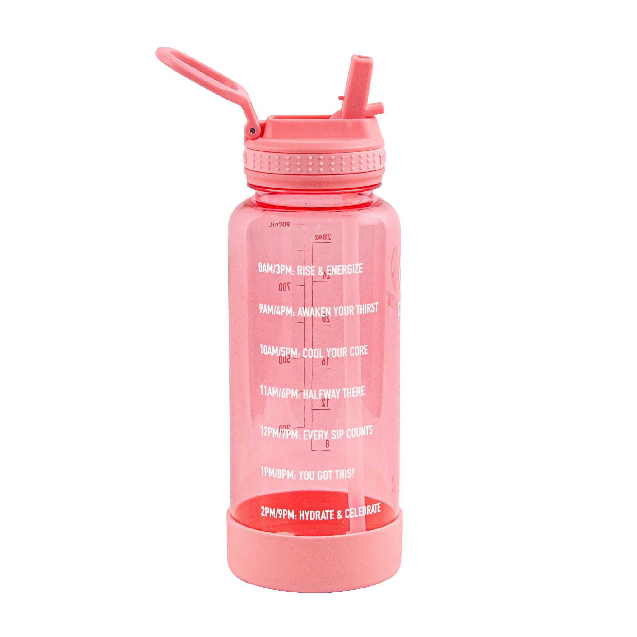 Takeya 32 oz Tritan Motivational Water Bottle Rosas | CO0000159