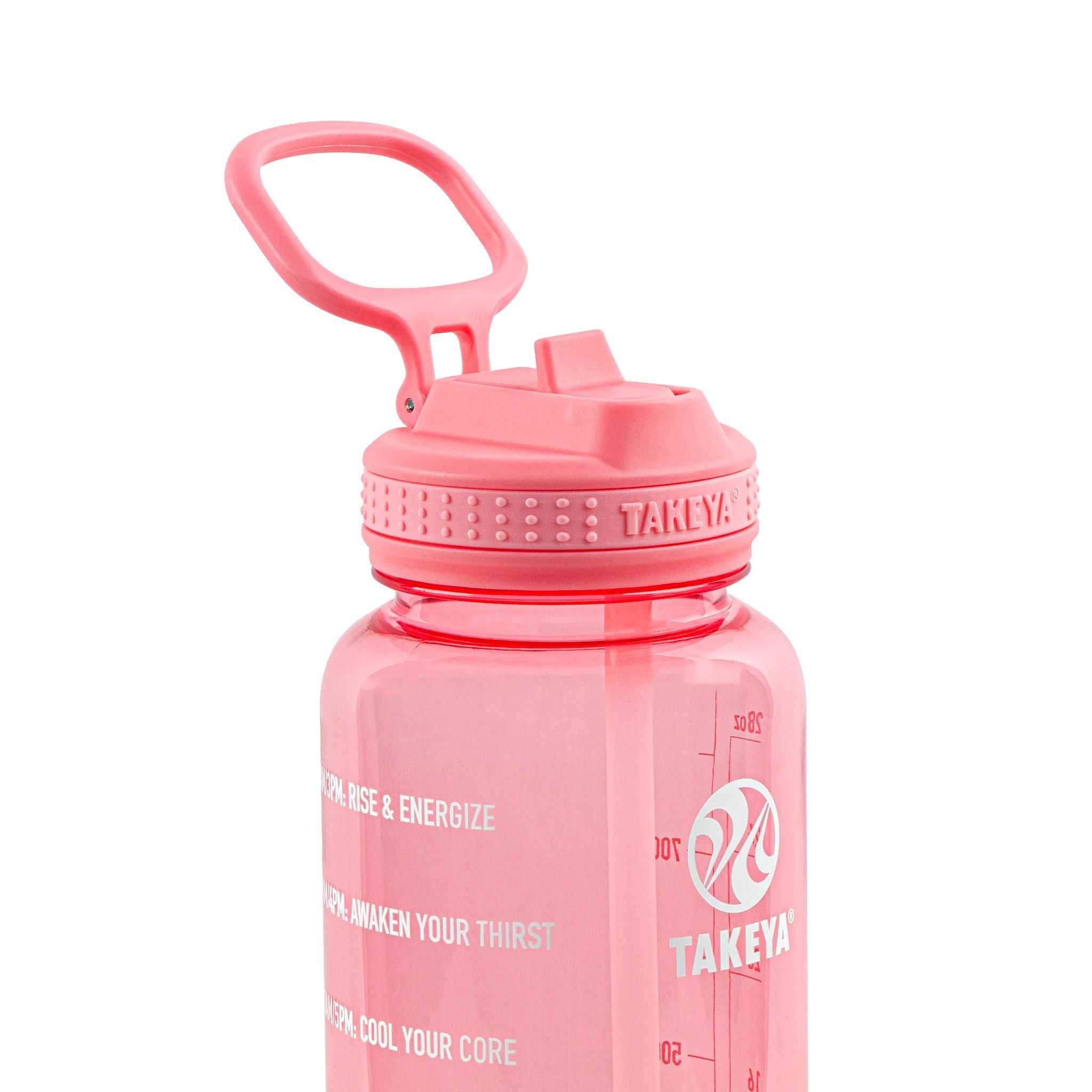 Takeya 32 oz Tritan Motivational Water Bottle Rosas | CO0000159