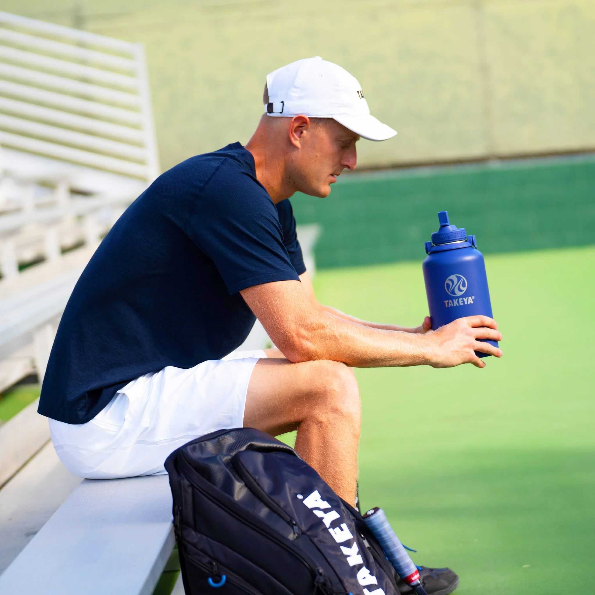 Takeya 64 oz Newman Pickleball Series Water Bottle Azules | CO0000066