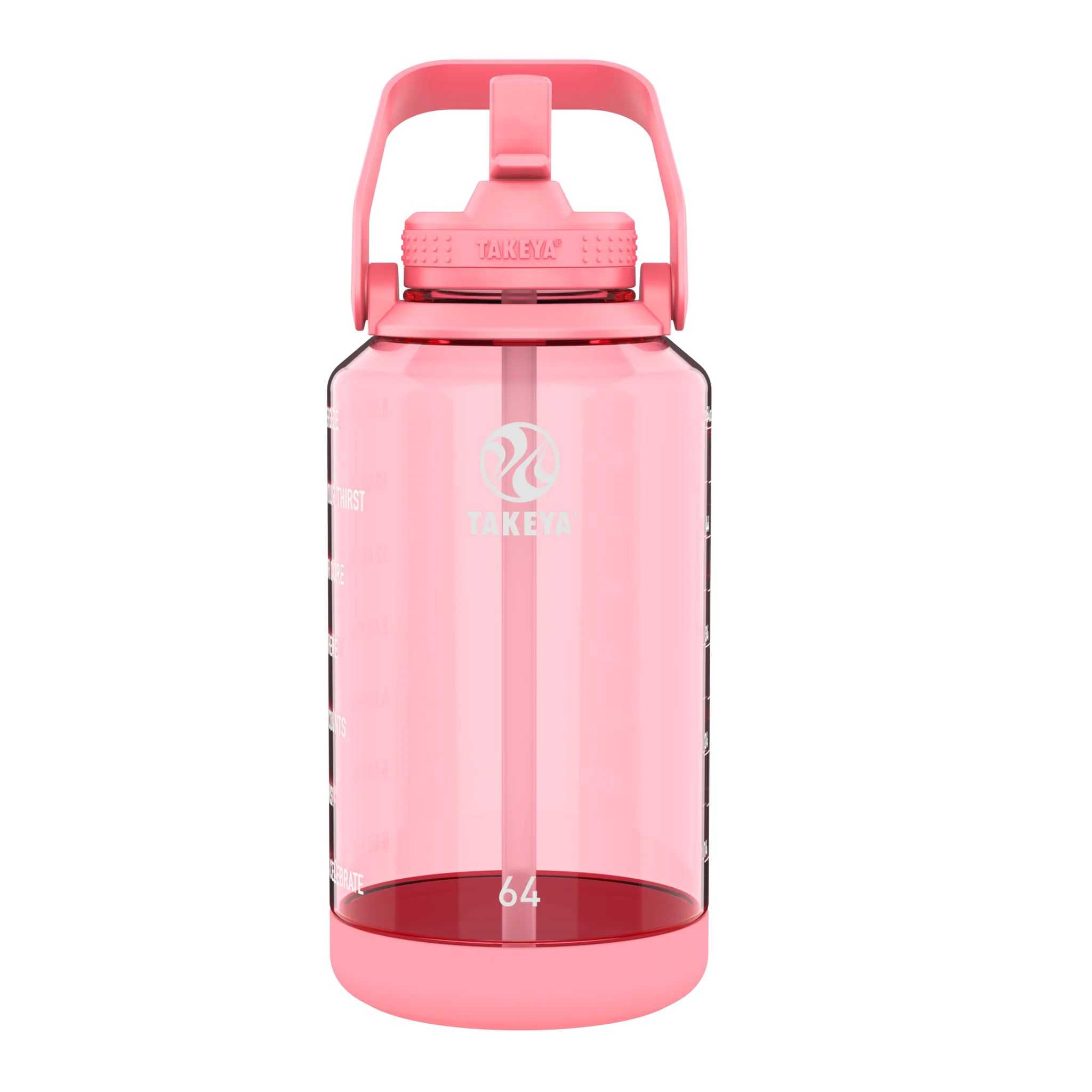 Takeya 64 oz Special Savings Motivational Bottle 2pc - 64 oz Stormy Black + 64 oz Flutter Pink | CO0000179