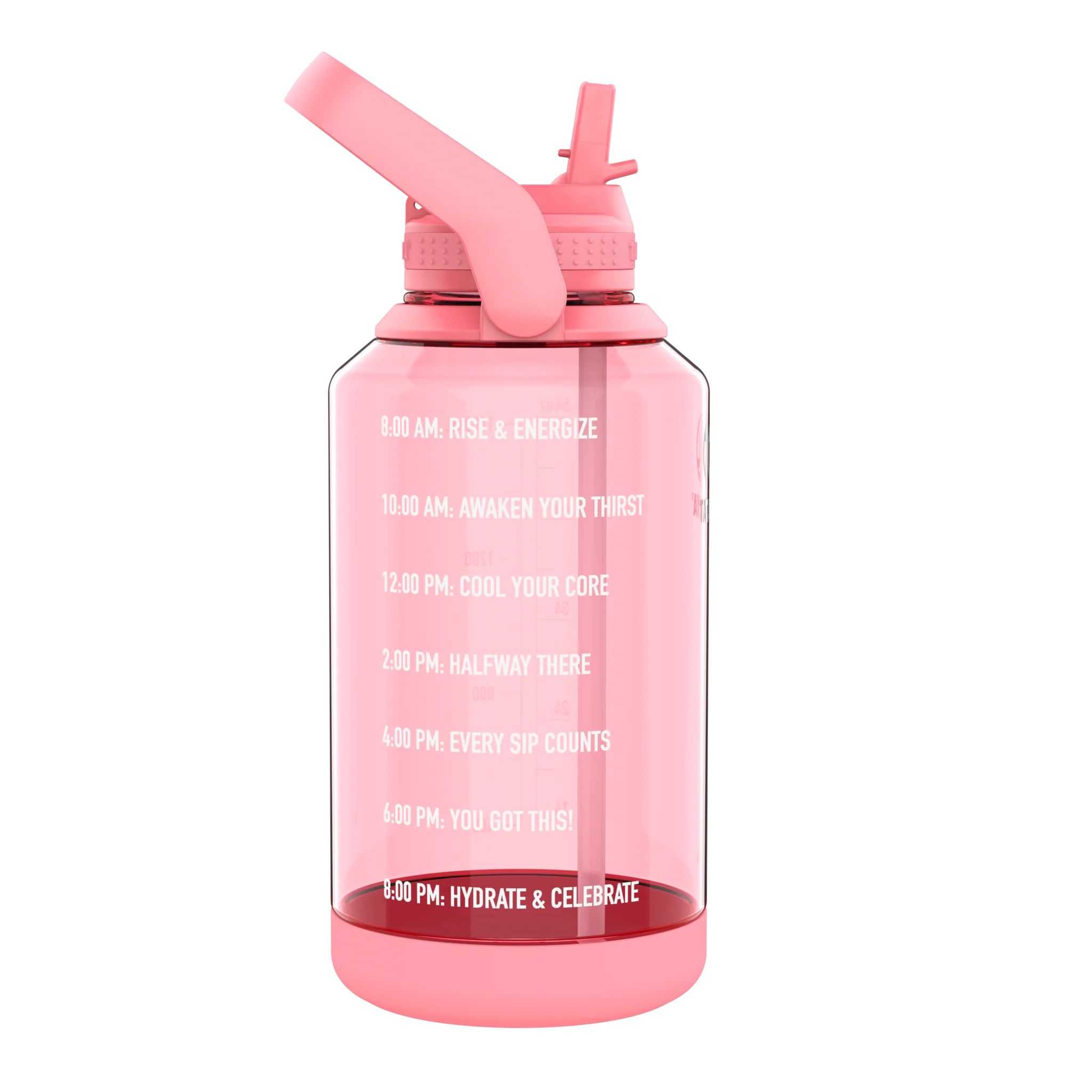 Takeya 64 oz Special Savings Motivational Bottle 2pc - 64 oz Stormy Black + 64 oz Flutter Pink | CO0000179