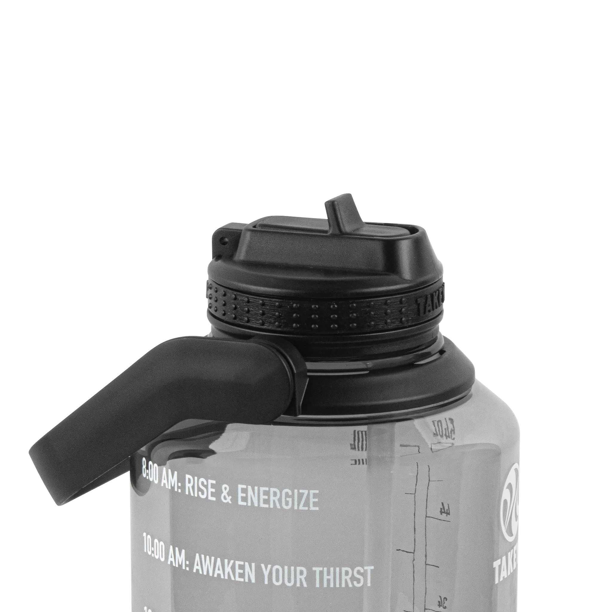 Takeya 64 oz Tritan Motivational Water Bottle Negras | CO0000142