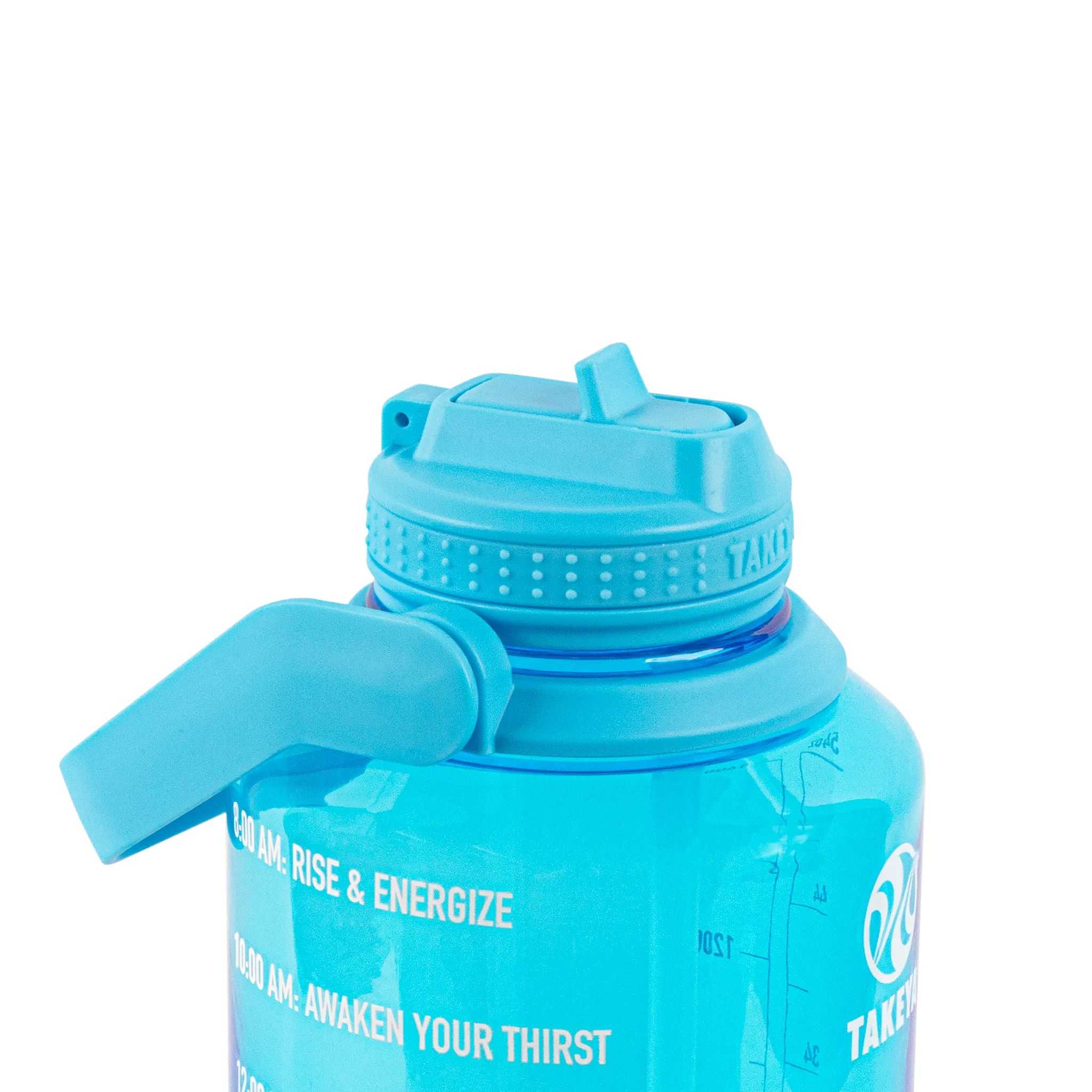 Takeya 64 oz Tritan Motivational Water Bottle Azules | CO0000153