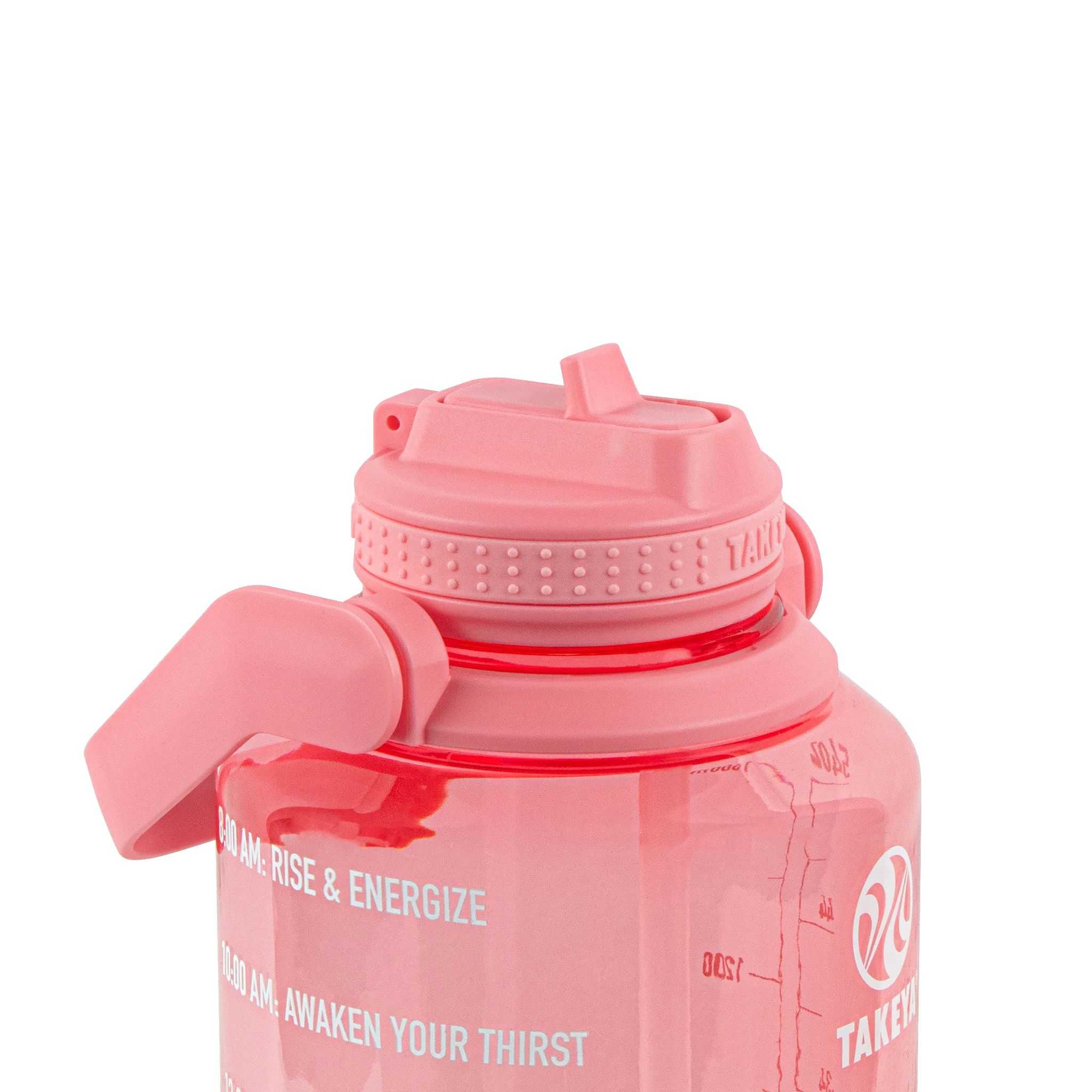 Takeya 64 oz Tritan Motivational Water Bottle Rosas | CO0000164