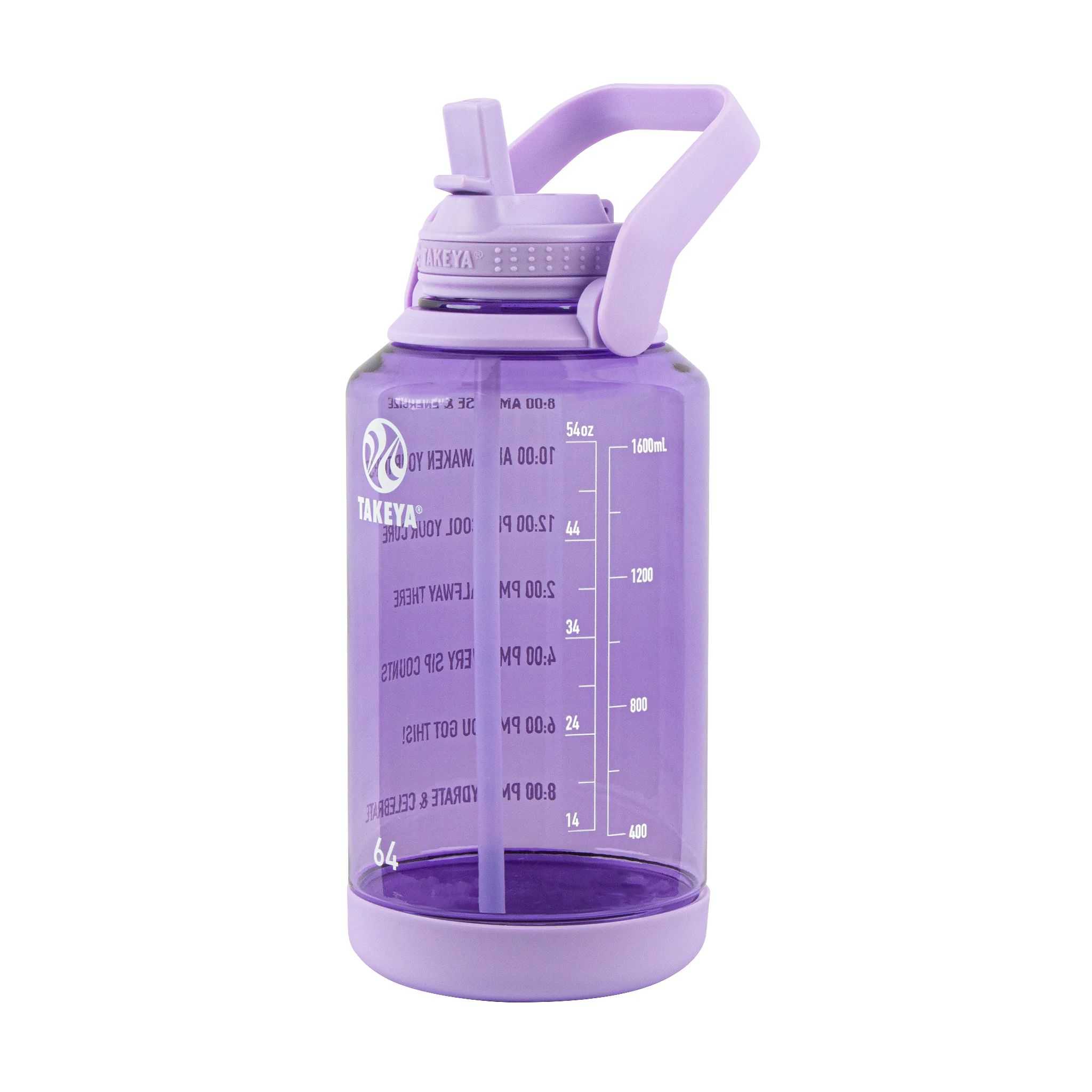 Takeya 64 oz Tritan Motivational Water Bottle Moradas | CO0000169