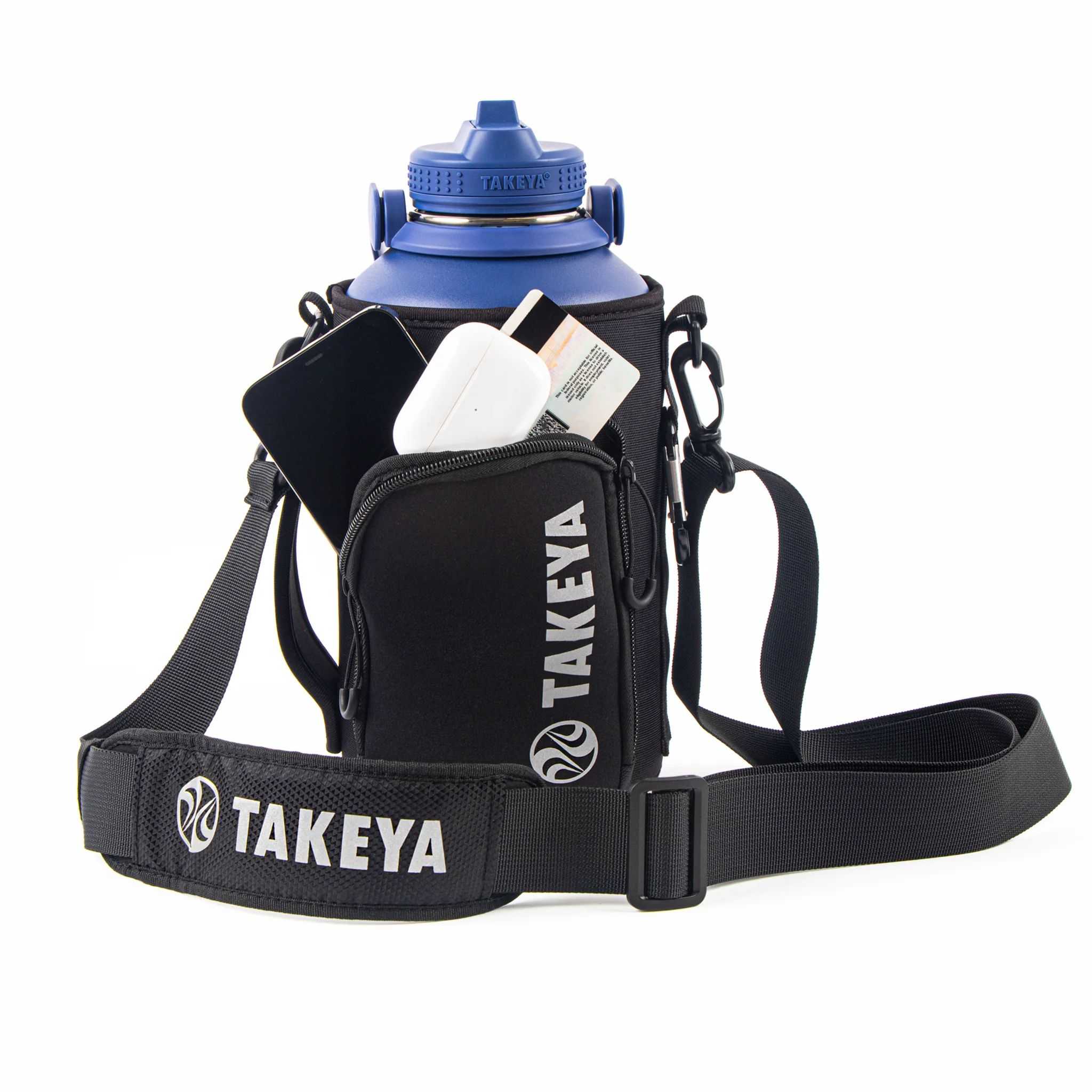 Takeya Hydrotex Easy Grip Bottle Sling - Great for Pickleball Negras | CO0000236